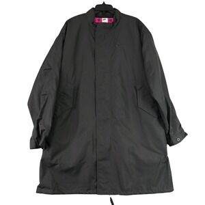 Nike Therma-FIT Sideline Coach Jacket Mens M Black Insulated Long Snap Zip Coat